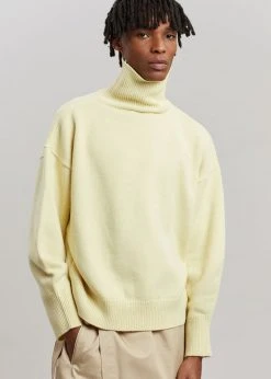 The Frankie Shop CLOTHING Joya Roll Neck Sweater - Lemon