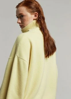 The Frankie Shop CLOTHING Joya Roll Neck Sweater - Lemon