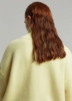 The Frankie Shop CLOTHING Joya Roll Neck Sweater - Lemon