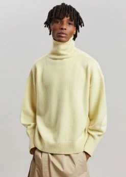 The Frankie Shop CLOTHING Joya Roll Neck Sweater - Lemon