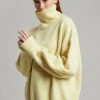 The Frankie Shop CLOTHING Joya Roll Neck Sweater - Lemon