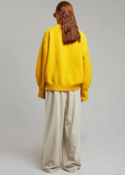 The Frankie Shop Joya Roll Neck Sweater - Marigold CLOTHING