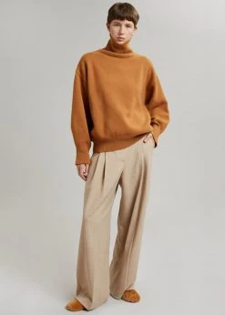 The Frankie Shop CLOTHING Joya Roll Neck Sweater - Terra Cotta