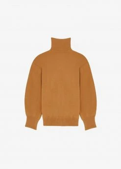 The Frankie Shop CLOTHING Joya Roll Neck Sweater - Terra Cotta
