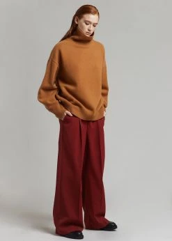 The Frankie Shop CLOTHING Joya Roll Neck Sweater - Terra Cotta