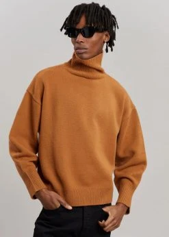 The Frankie Shop CLOTHING Joya Roll Neck Sweater - Terra Cotta