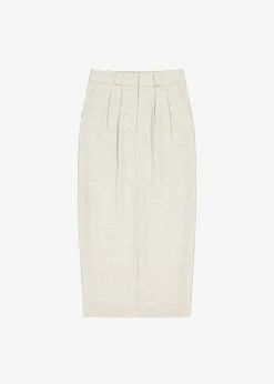 Project View Julian Midi Skirt - Birch Melange CLOTHING