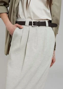 Project View Julian Midi Skirt - Birch Melange CLOTHING