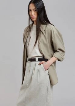 Project View Julian Midi Skirt - Birch Melange CLOTHING