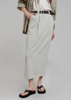 Project View Julian Midi Skirt - Birch Melange CLOTHING