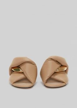 SHOES JW Anderson Chain Flat Sandals - Taupe