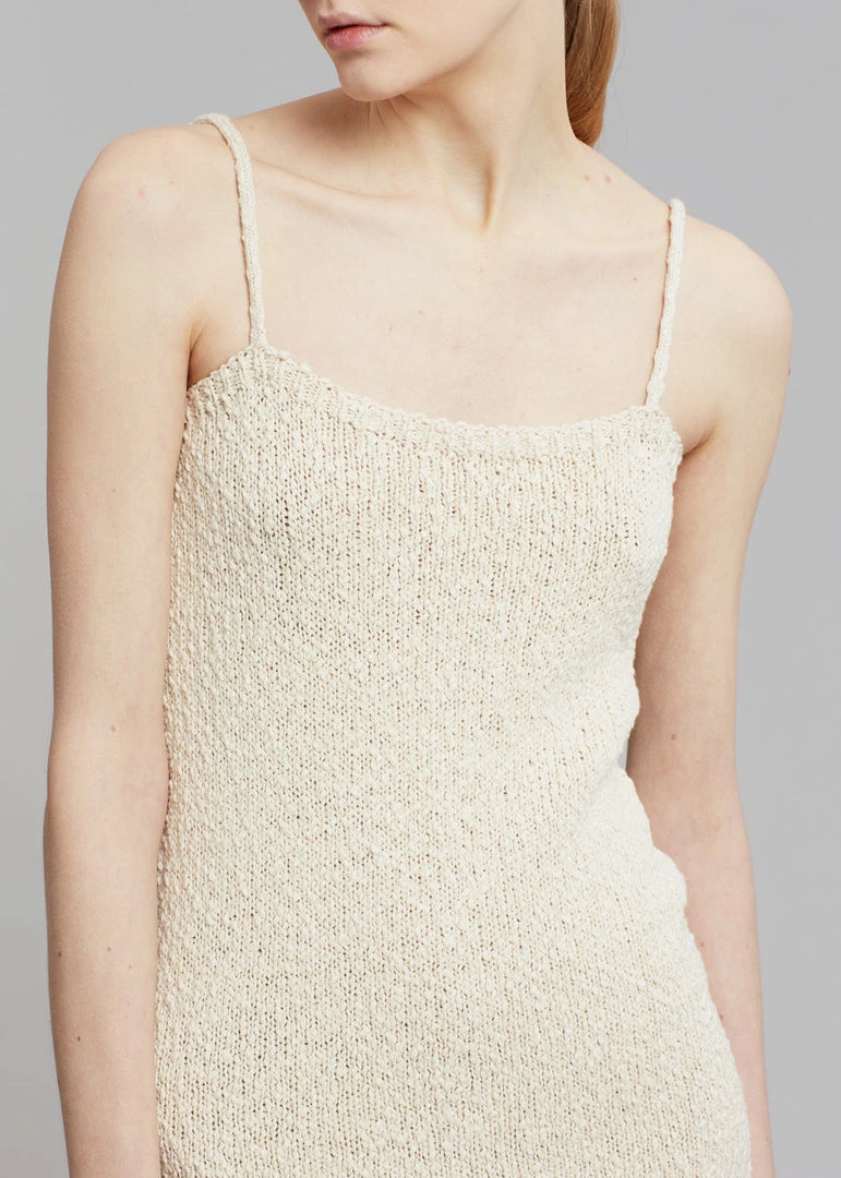 JW Anderson Fitted Camisole Mini Dress - Natural 3 JW Anderson Fitted Camisole Mini Dress - Natural