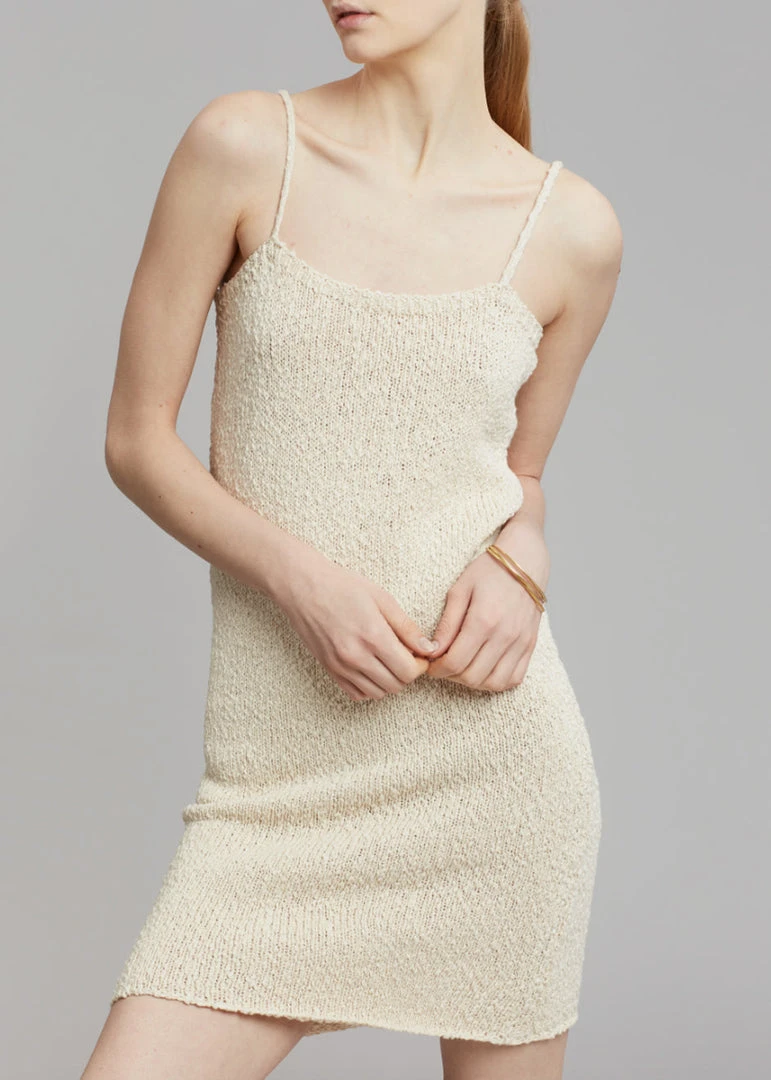 JW Anderson Fitted Camisole Mini Dress - Natural 2 JW Anderson Fitted Camisole Mini Dress - Natural