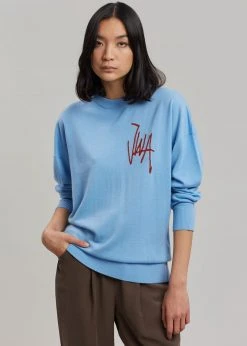 JW Anderson JWA Crewneck Jumper - Light Blue