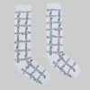 ACCESSORIES JW Anderson Logo Grid Ankle Socks - White/Black