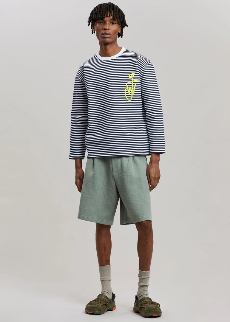 Men JW Anderson Long Sleeve Crewneck Tee - Black/White 4 Men JW Anderson Long Sleeve Crewneck Tee - Black/White