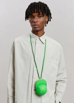 JW Anderson Nano Cap Bag - Neon Green