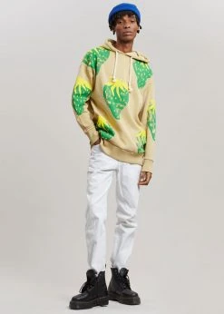 JW Anderson Strawberry Hoodie - Natural/Green