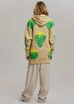 JW Anderson Strawberry Hoodie - Natural/Green