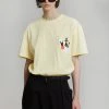 CLOTHING JW Anderson Swan Embroidered Logo T-Shirt - Yellow