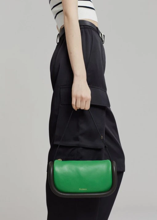 JW Anderson The Bumper Baguette - Green/Mocha/Black