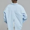 Love You So Much CLOTHING Kae Button Back Shirt - Sky