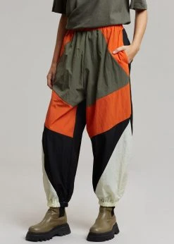 Black Fuchsia CLOTHING Kahlo Joggers - Orange Combo