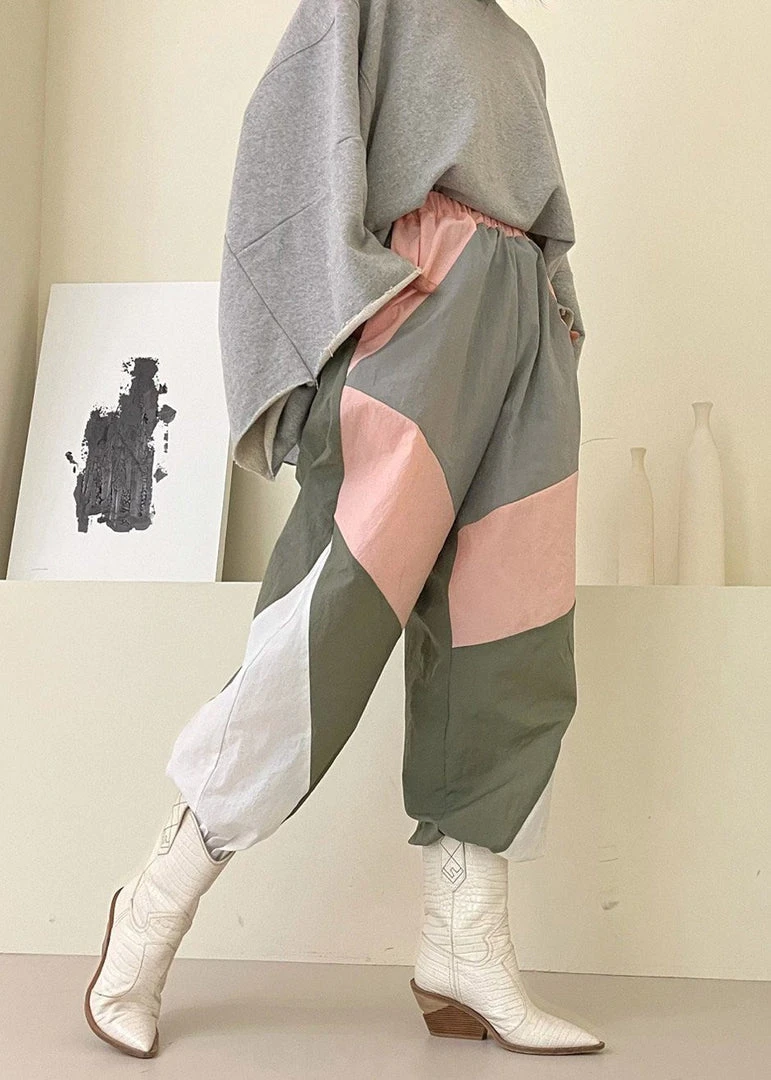 Black Fuchsia Kahlo Joggers - Pink Combo 10 Black Fuchsia Kahlo Joggers - Pink Combo