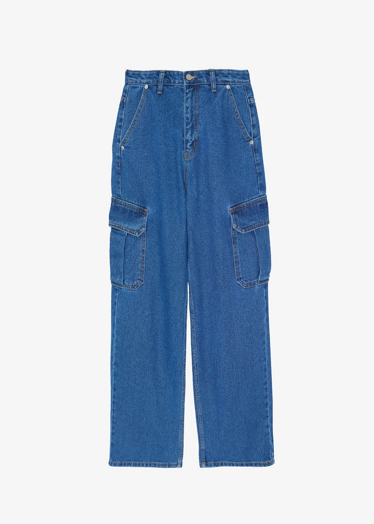 Varial Kai Cargo Denim Pants - Medium Wash 11 Varial Kai Cargo Denim Pants - Medium Wash