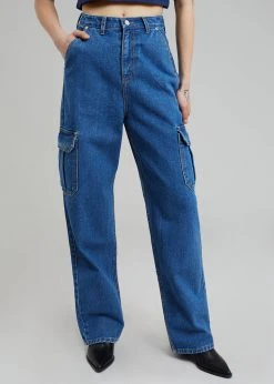 Varial Kai Cargo Denim Pants - Medium Wash 16 Varial Kai Cargo Denim Pants - Medium Wash
