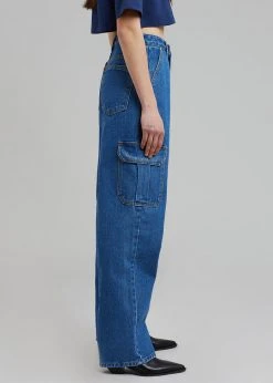 Varial Kai Cargo Denim Pants - Medium Wash 20 Varial Kai Cargo Denim Pants - Medium Wash