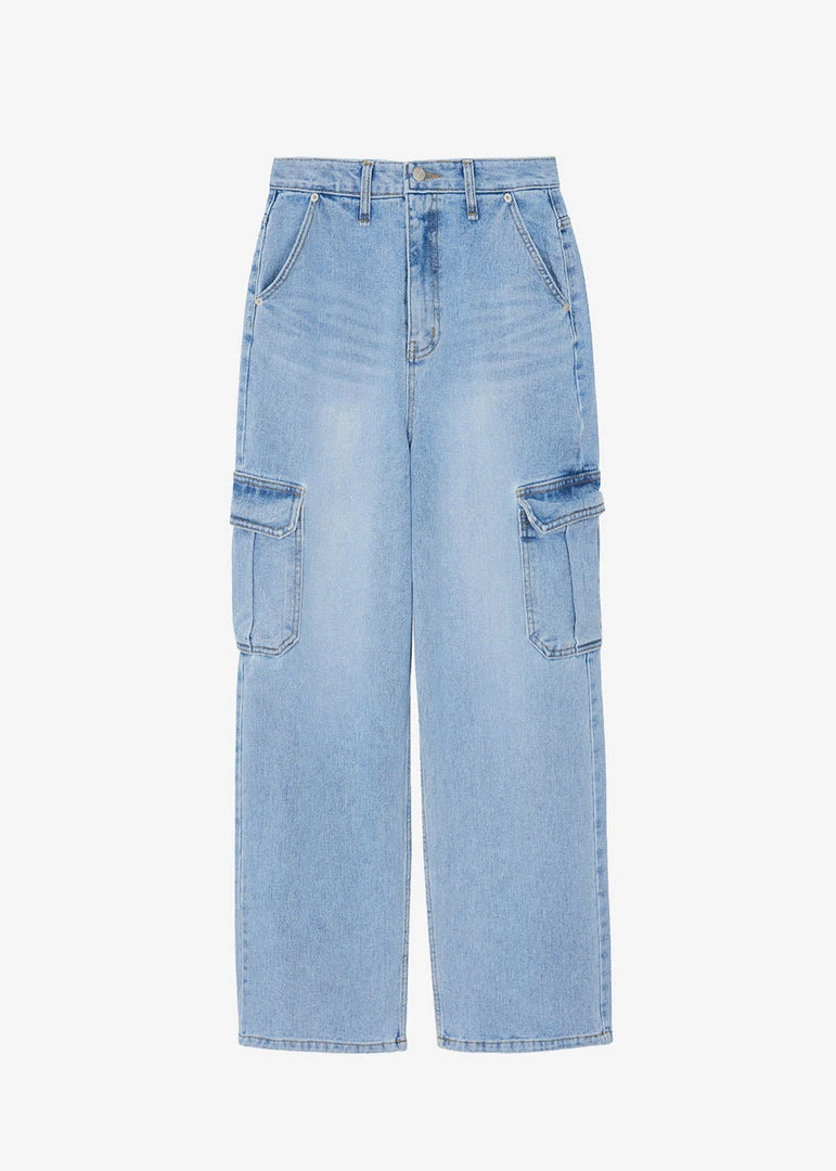 Varial Kai Cargo Denim Pants - Worn Wash CLOTHING 12 Varial Kai Cargo Denim Pants - Worn Wash CLOTHING