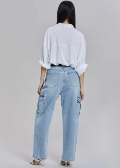 Varial Kai Cargo Denim Pants - Worn Wash CLOTHING 22 Varial Kai Cargo Denim Pants - Worn Wash CLOTHING