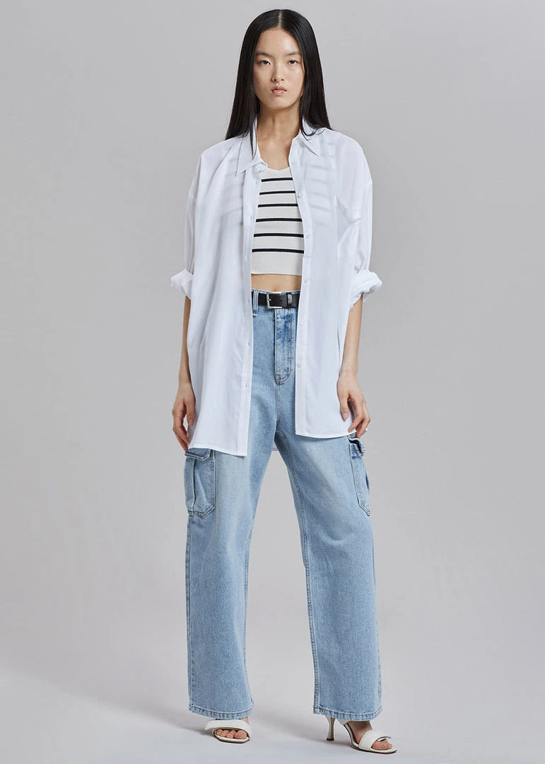 Varial Kai Cargo Denim Pants - Worn Wash CLOTHING 8 Varial Kai Cargo Denim Pants - Worn Wash CLOTHING