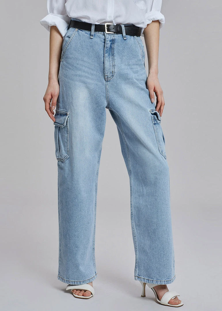 Varial Kai Cargo Denim Pants - Worn Wash CLOTHING 7 Varial Kai Cargo Denim Pants - Worn Wash CLOTHING