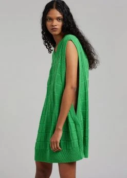 Another J CLOTHING Kami Knit Dress - Green