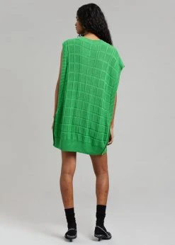 Another J CLOTHING Kami Knit Dress - Green