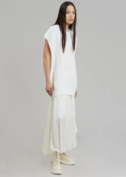 Another J CLOTHING Kami Knit Dress - White 14 Another J CLOTHING Kami Knit Dress - White