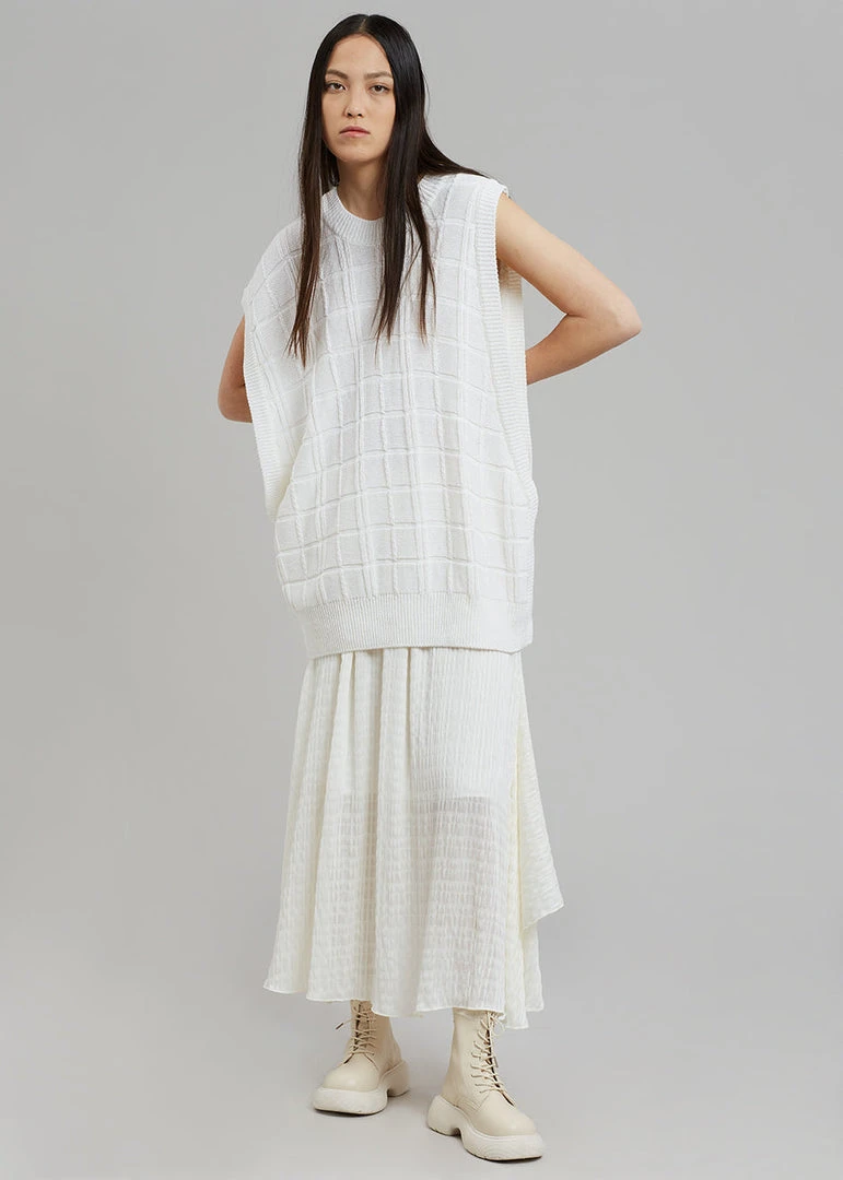 Another J CLOTHING Kami Knit Dress - White 5 Another J CLOTHING Kami Knit Dress - White
