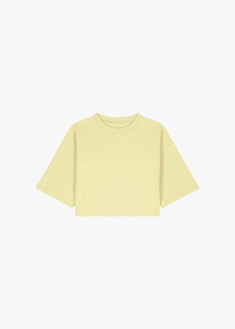 The Frankie Shop CLOTHING Karina Cropped T-Shirt - Yellow 6 The Frankie Shop CLOTHING Karina Cropped T-Shirt - Yellow