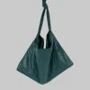 KASSL Editions Square Medium Oil Tote Bag - Forest