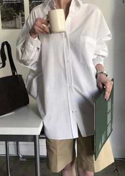 The Frankie Shop Kat Shirt - White 20 The Frankie Shop Kat Shirt - White