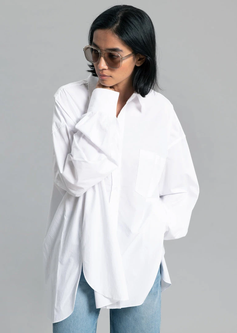 The Frankie Shop Kat Shirt - White 5 The Frankie Shop Kat Shirt - White