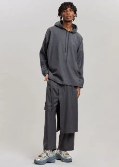 The Frankie Shop Men Keanu Wrap Pants - Charcoal