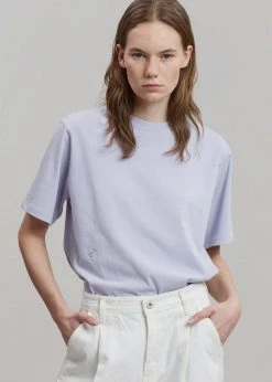 Cafe Noir Kelvin Tee - Lilac CLOTHING