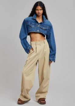 Another J Kett Cropped Denim Jacket - Dark Indigo