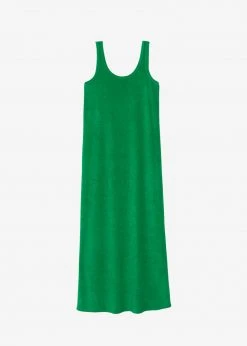 The Frankie Shop Kisu Terry Dress - Kelly Green