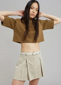 3.another CLOTHING Kitou Mini Skirt - Beige