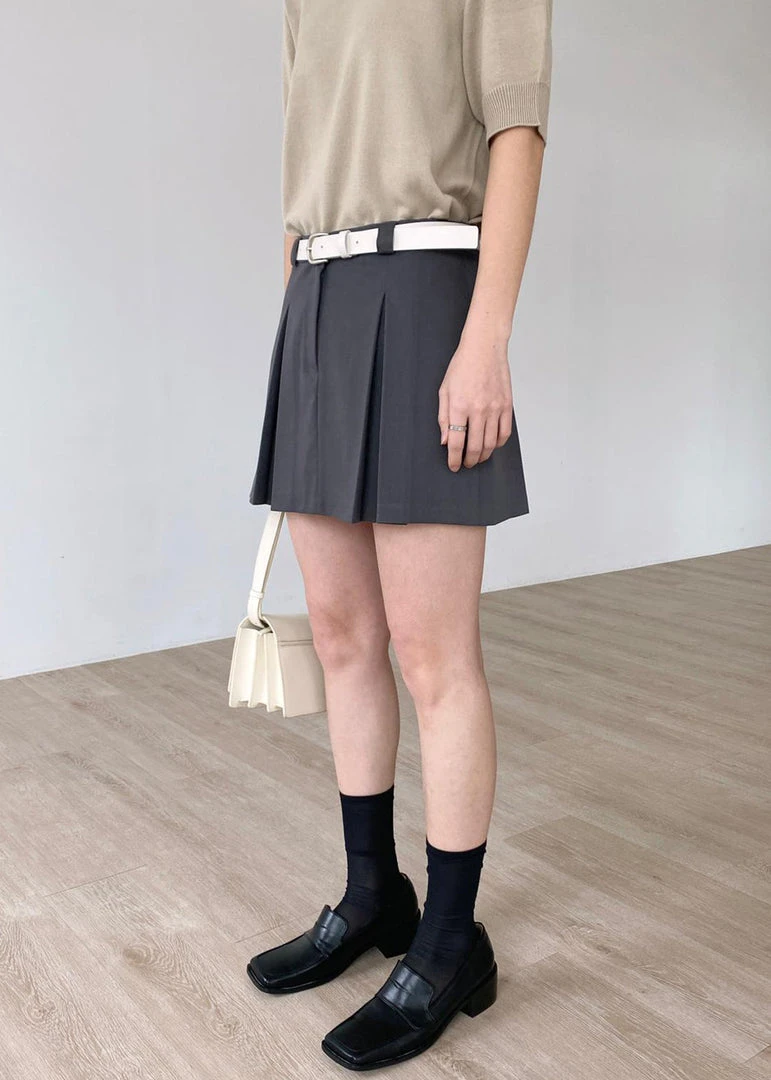 3.another Kitou Mini Skirt - Charcoal CLOTHING 20 3.another Kitou Mini Skirt - Charcoal CLOTHING