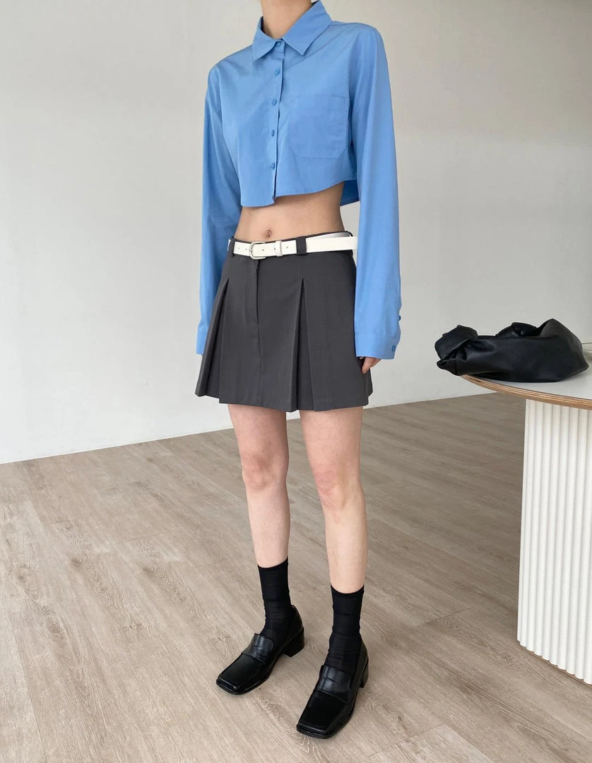 3.another Kitou Mini Skirt - Charcoal CLOTHING 19 3.another Kitou Mini Skirt - Charcoal CLOTHING